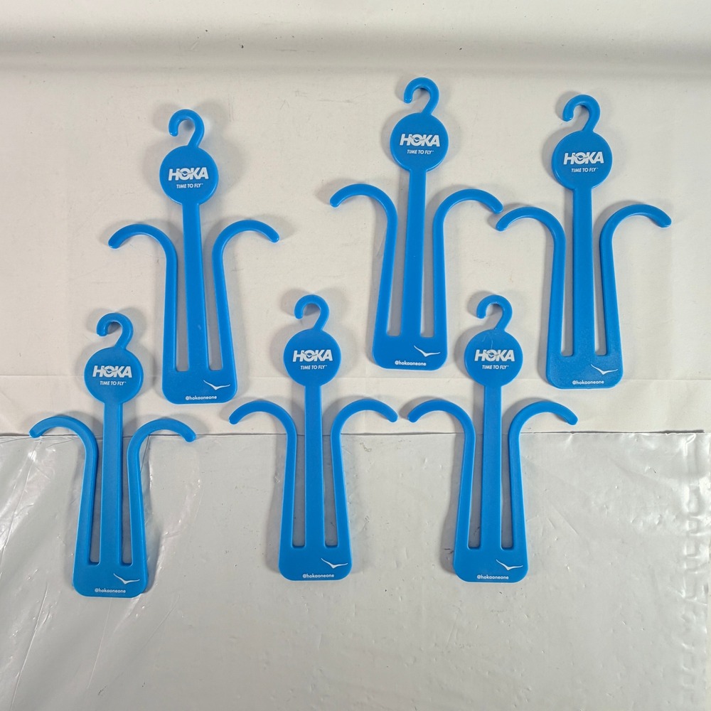 Hoka slide sandal Display Hangers Plastic Blue 9.5x5.5 Set of 6 Excellent